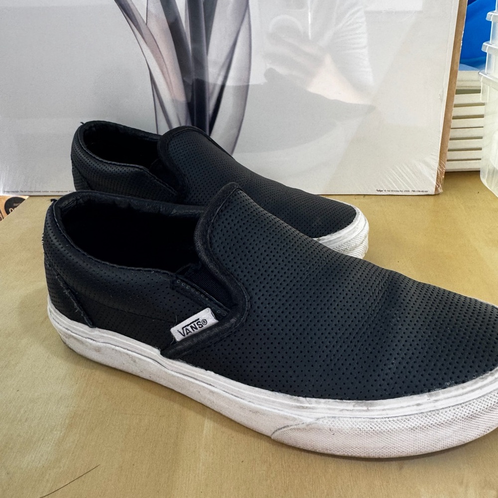 Vans Black Slip-On Shoes